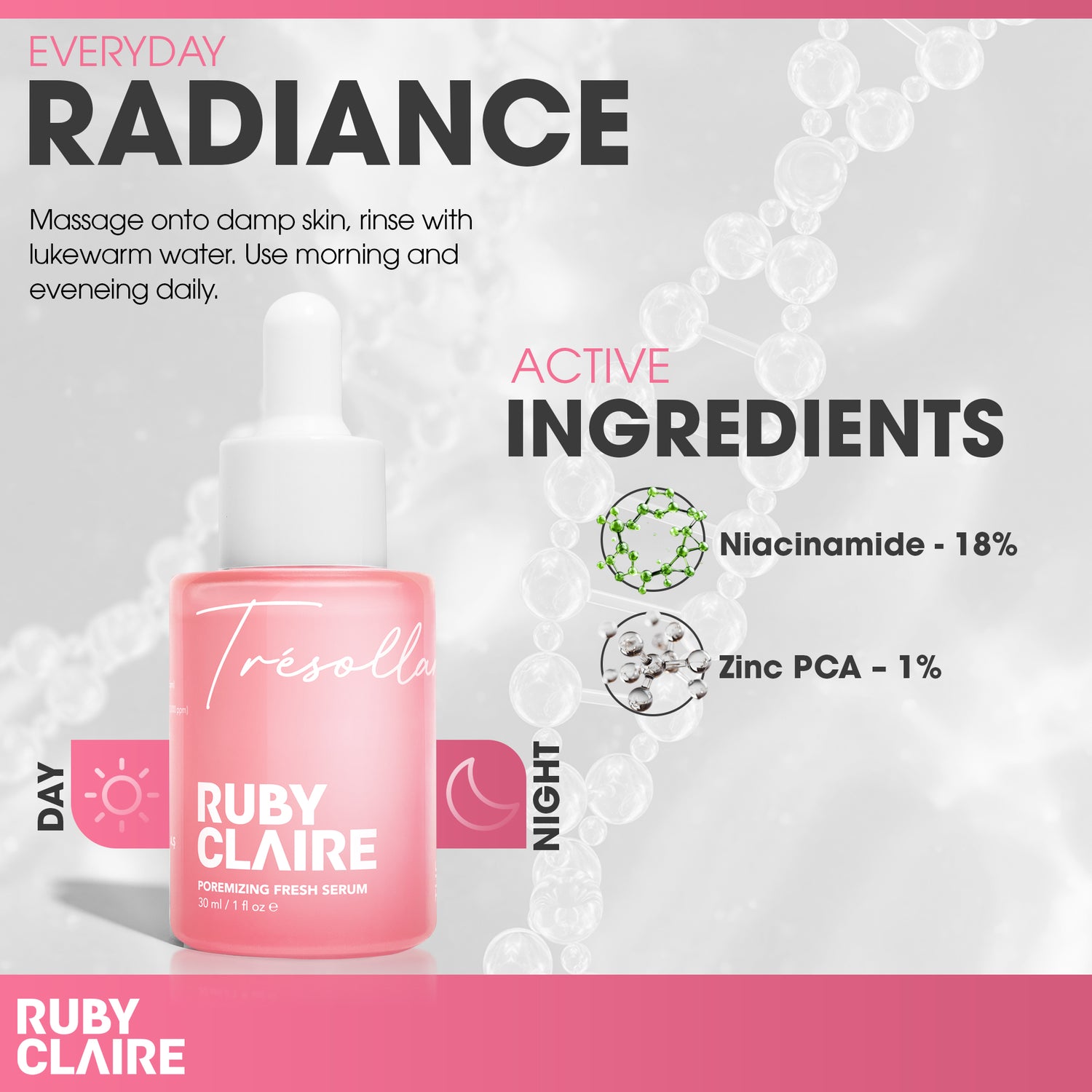 Poremizing Fresh Serum – Pore Minimizing Serum with Rose Water, Peptides & Aloe Vera – 30ml
