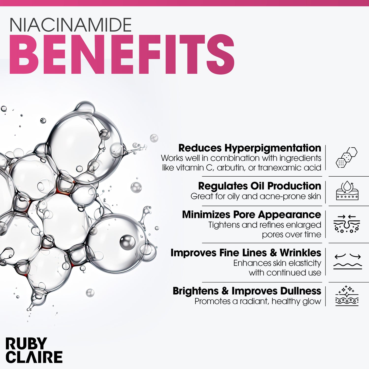 Peach 88% Niacinamide Serum – Brightening & Oil Control Serum for Even Skin Tone – 30ml