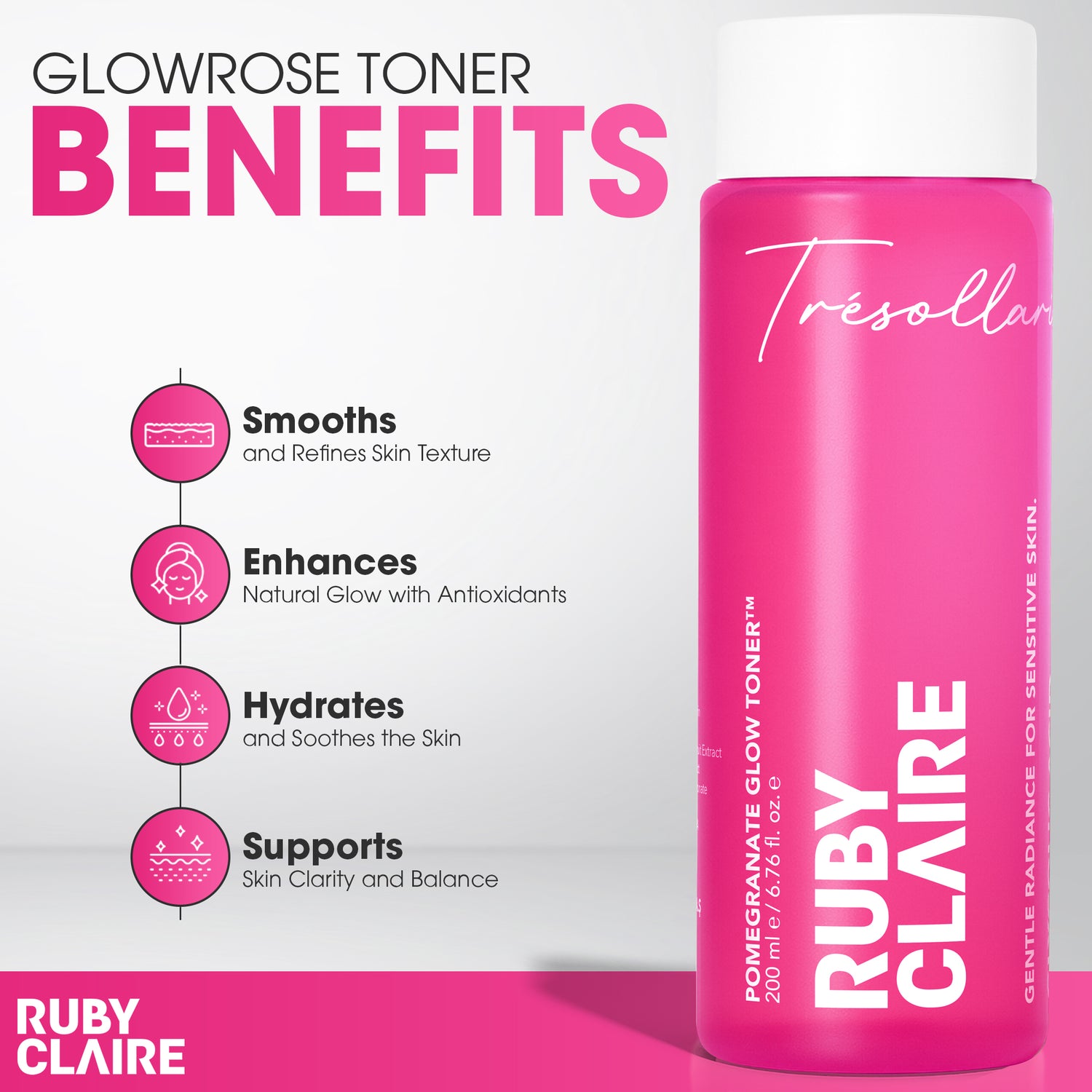 Pomegranate Glow Toner™ – Hydrating & Antioxidant Toner with Pomegranate & Niacinamide – 200ml
